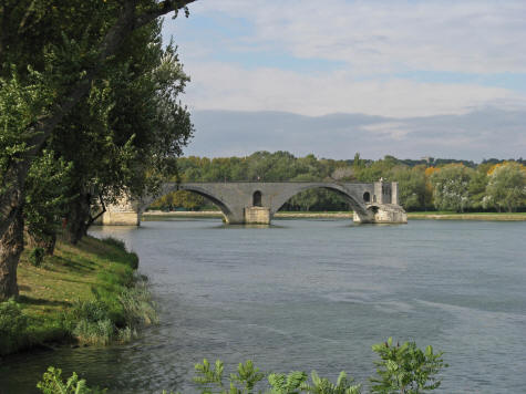 Rhone River at Avignon France